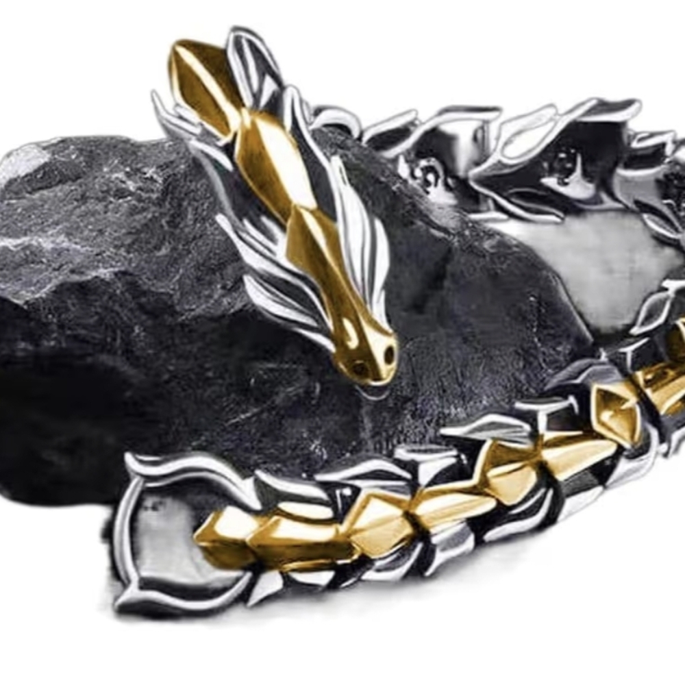 Two-Tone Dragon Bracelet